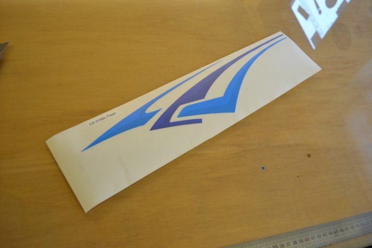Bailey Ranger 2003 Caravan Name Flash Sticker – SINGLE
